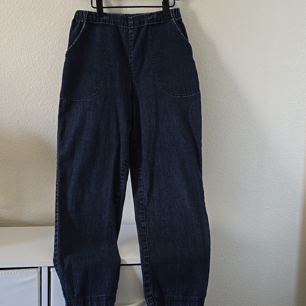 croft & barrow Indigo Elastic Waist Denim Shorts